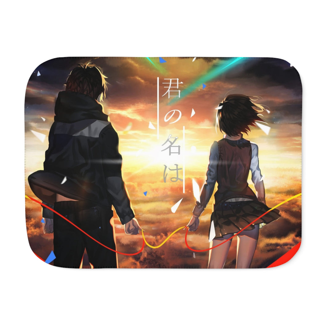 Anime Your Name. Sherpa Blanket