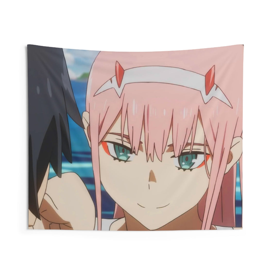 Darling, do you expect a kiss? Indoor Wall Tapestry