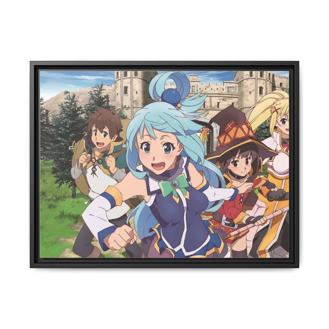 KonoSuba - God’s blessing on this wonderful world!! Canvas Framed Art Print