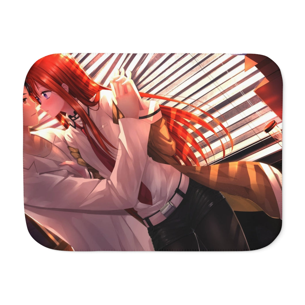 Makise Kurisu & Rintaro Okabe Sherpa Blanket