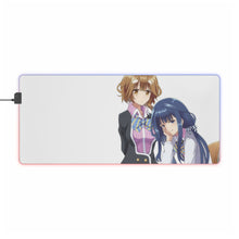 Load image into Gallery viewer, Masamune-kun&#39;s Revenge Aki Adagaki, Yoshino Koiwai RGB LED Mouse Pad (Desk Mat)
