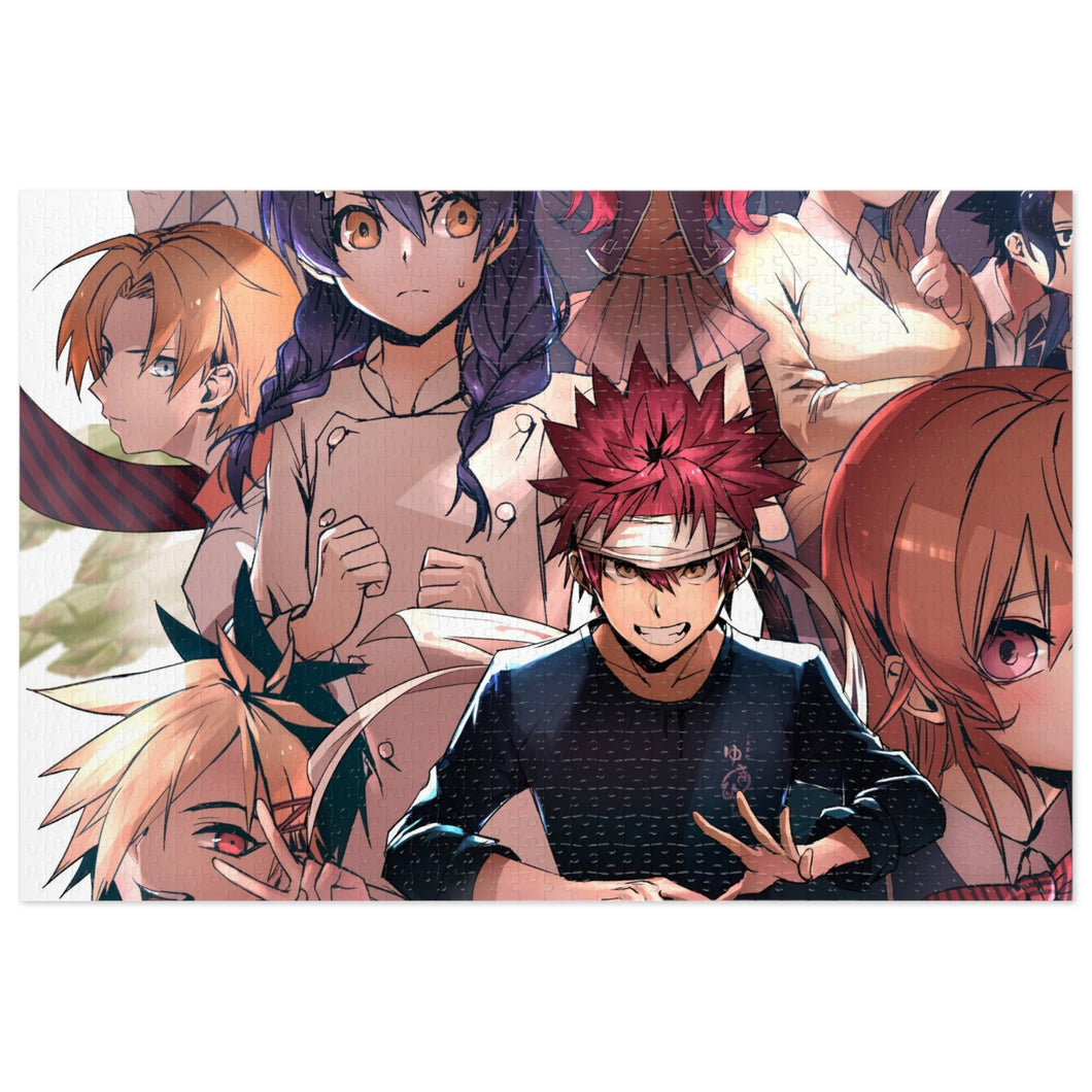 Rindō Kobayashi Alice Nakiri Erina Nakiri and Takumi Aldini Jigsaw Puzzle