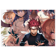 Rindō Kobayashi Alice Nakiri Erina Nakiri and Takumi Aldini Jigsaw Puzzle