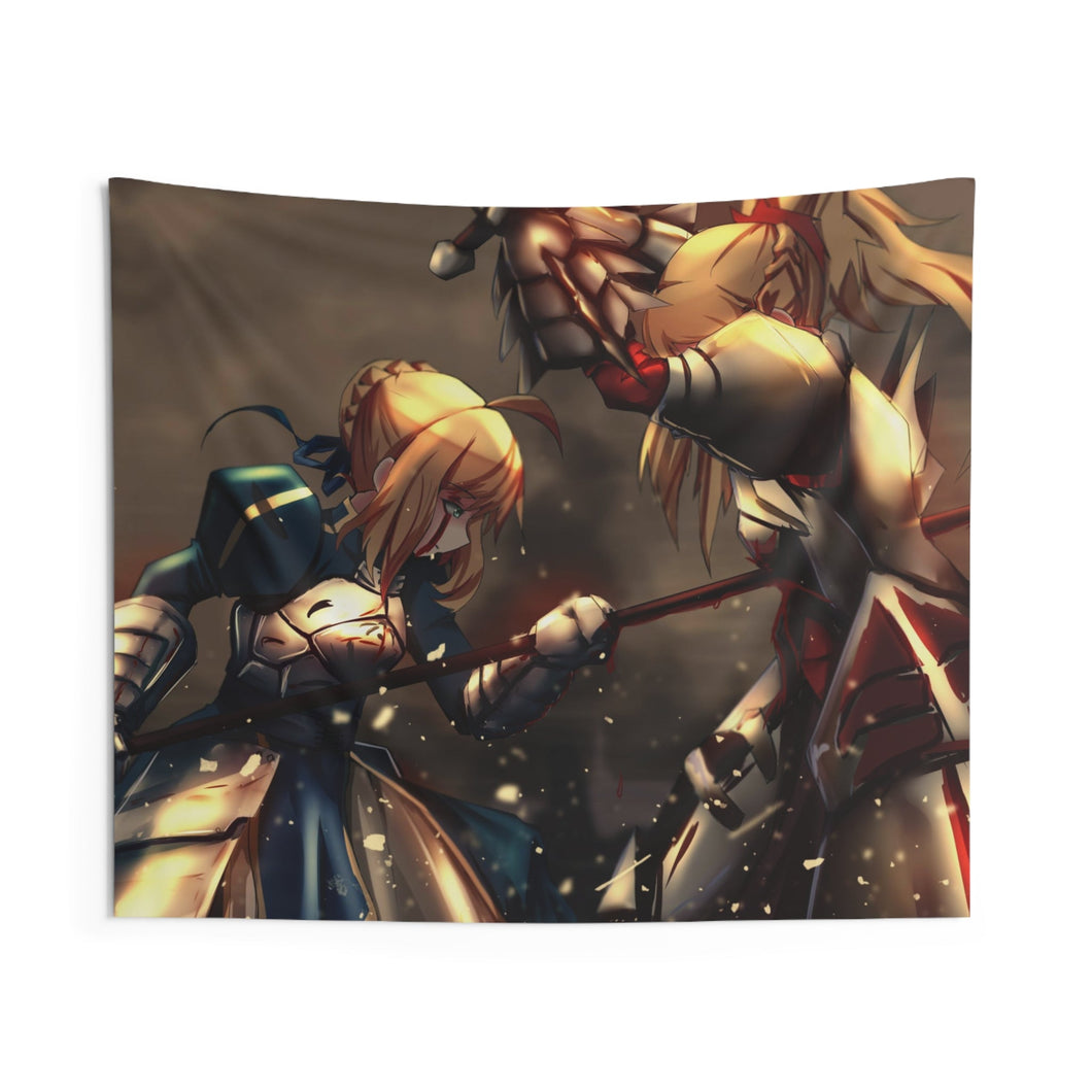 Fate/Apocrypha Saber, Saber Of Red Indoor Wall Tapestry