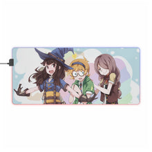 Load image into Gallery viewer, Little Witch Academia Sucy Manbavaran, Akko Kagari, Computer Keyboard Pad, Lotte Yanson RGB LED Mouse Pad (Desk Mat)
