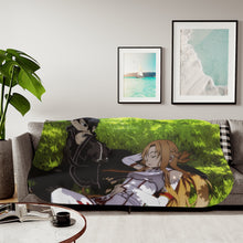 Load image into Gallery viewer, Kirito and Asuna Sherpa Blanket
