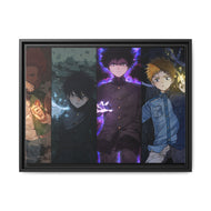 Mob Psycho 100 Shigeo Kageyama, Ritsu Kageyama, Teruki Hanazawa Canvas Framed Art Print