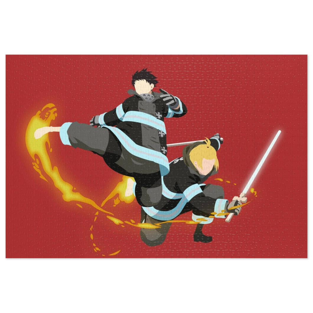 Fire Force Minimalistfor Desktop Jigsaw Puzzle