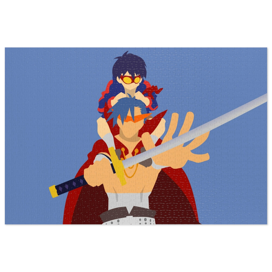 Kamina and Simon Tengen Toppa Gurren Lagann Jigsaw Puzzle