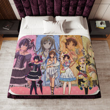 Load image into Gallery viewer, Love, Chunibyo &amp; Other Delusions Rikka Takanashi, Sanae Dekomori, Shinka Nibutani, Kumin Tsuyuri Sherpa Blanket
