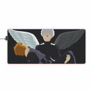 KANEKI & HIDE minimalist RGB LED Mouse Pad (Desk Mat)