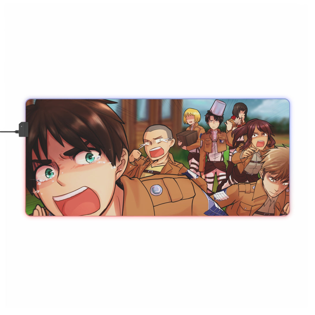 Anime Attack On Titan RGB LED Mouse Pad (Desk Mat)