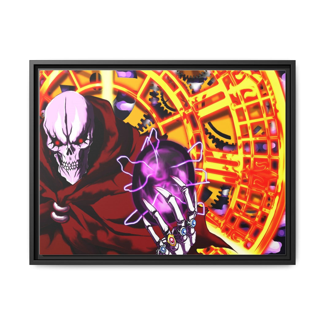 Ainz Ooal Gown Canvas Framed Art Print