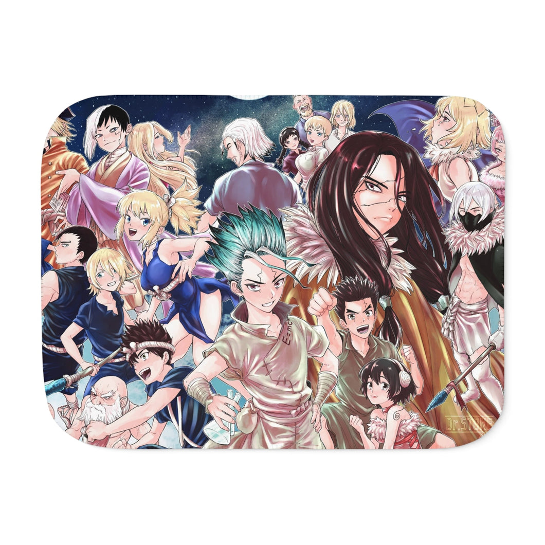 Anime Dr. Stone Sherpa Blanket