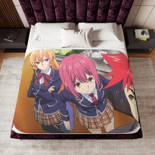Load image into Gallery viewer, Shokugeki no Soma Erina Nakiri, Soma Yukihira and Hisako Arato Sherpa Blanket
