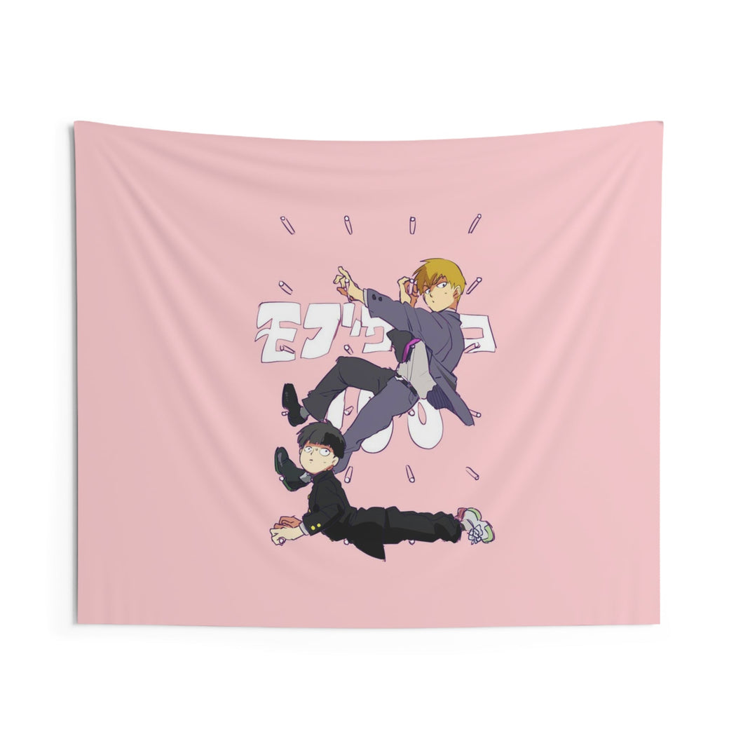 Mob Psycho 100 Arataka Reigen, Shigeo Kageyama Indoor Wall Tapestry
