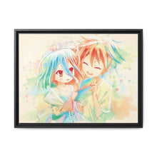 Load image into Gallery viewer, Sora and Shiro Canvas Framed Art Print
