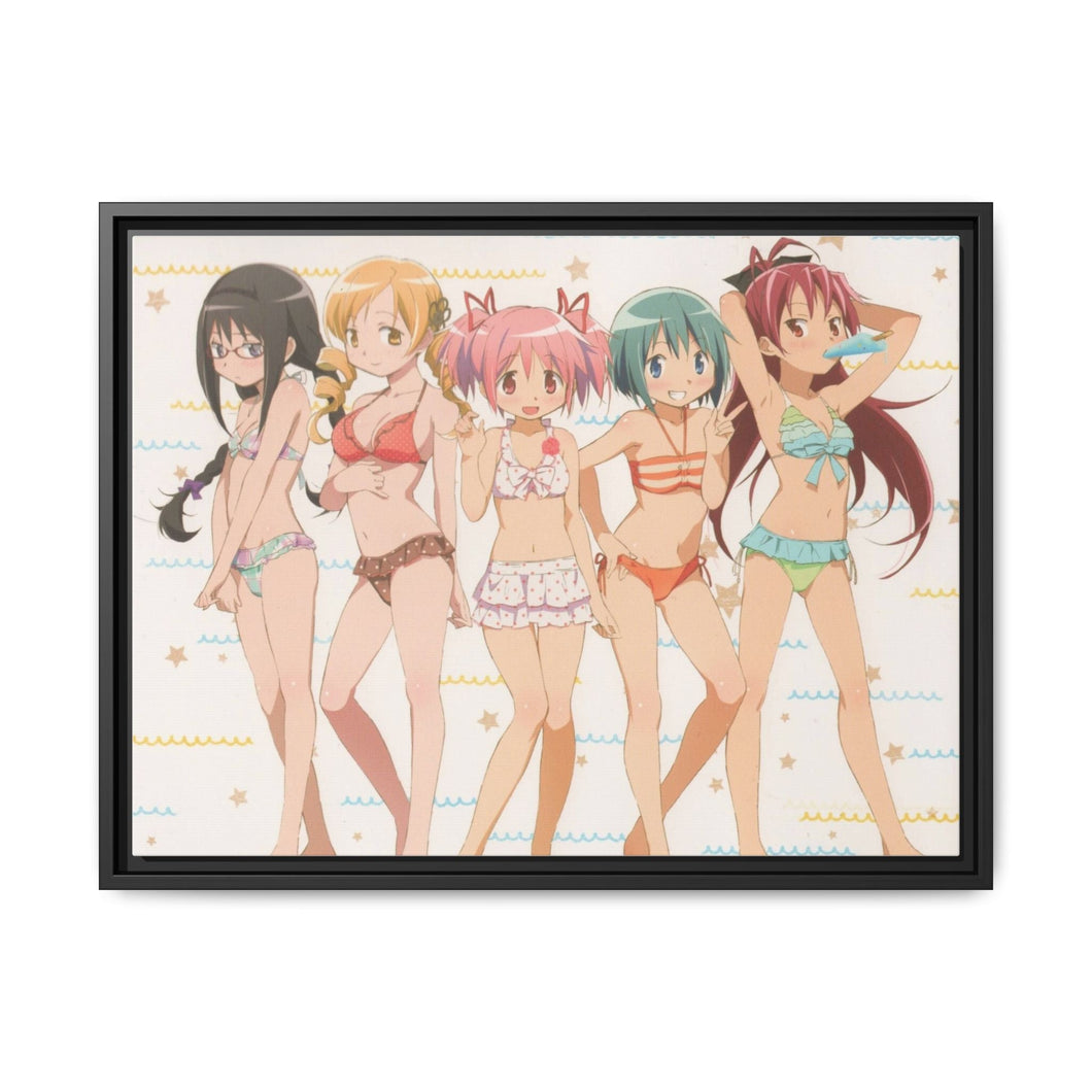 Anime Puella Magi Madoka Magicar Canvas Framed Art Print