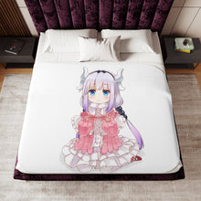 Load image into Gallery viewer, Miss Kobayashi&#39;s Dragon Maid Kanna Kamui, Kobayashi San Chi No Maid Dragon Sherpa Blanket
