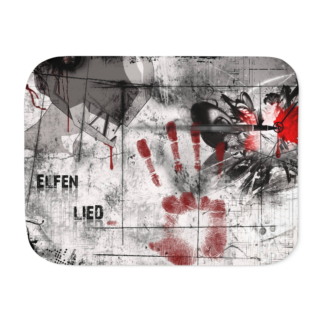 Anime Elfen Liedr Sherpa Blanket