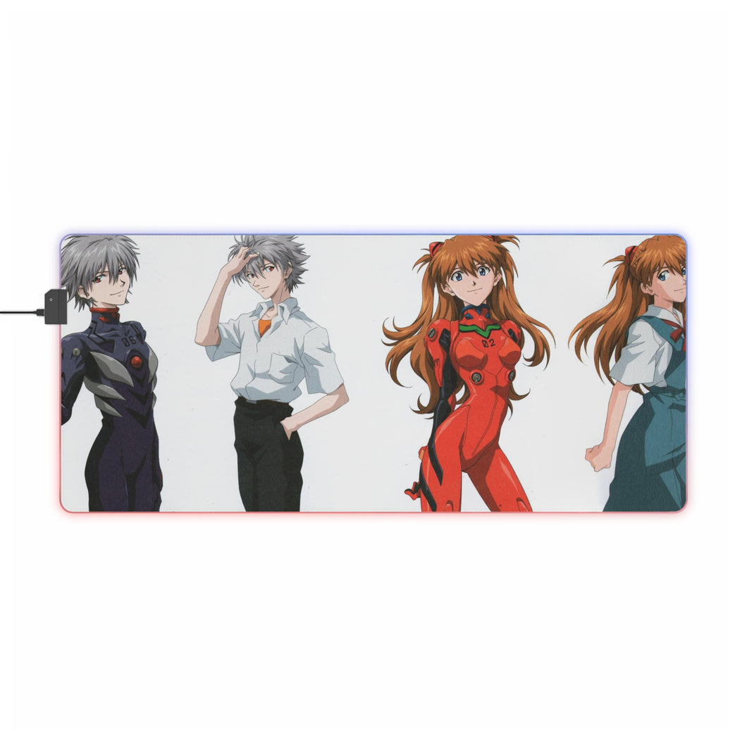 Neon Genesis Evangelion Kaworu Nagisa RGB LED Mouse Pad (Desk Mat)