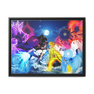 Rivals Of A Lifetime Canvas Framed Art Print