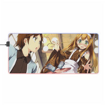 Load image into Gallery viewer, The "H.e.n.t.a.i" Prince and the Stony Cat. RGB LED Mouse Pad (Desk Mat)
