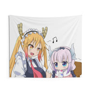 Miss Kobayashi's Dragon Maid Kanna Kamui, Kobayashi San Chi No Maid Dragon, Tohru Indoor Wall Tapestry