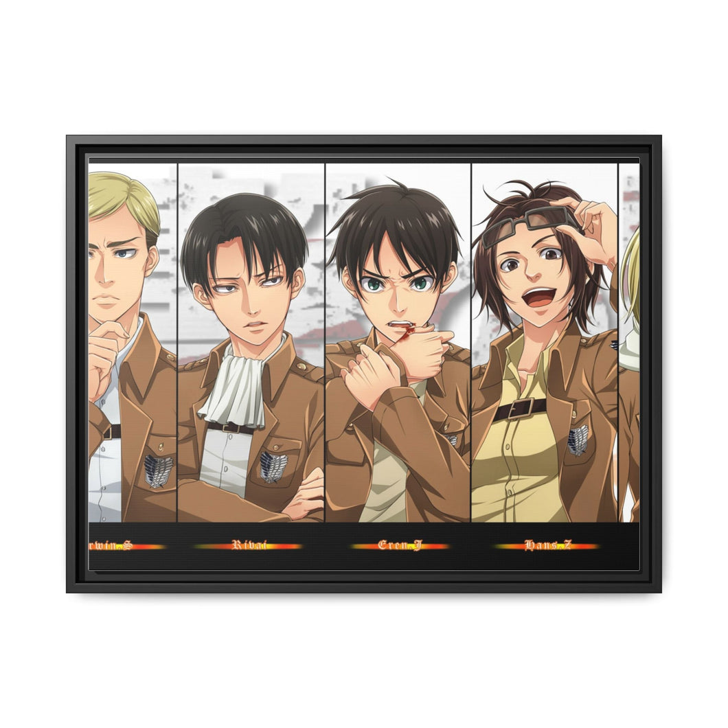 The squad Canvas Framed Art Print