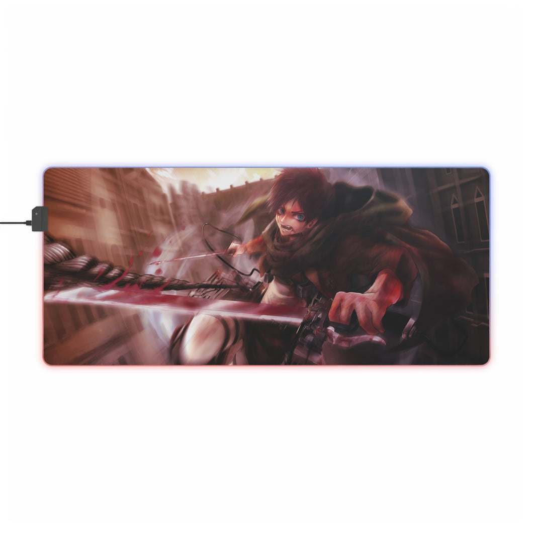 Anime Attack On Titan RGB LED Mouse Pad (Desk Mat)