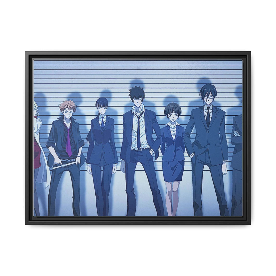 Psycho- Pass Main Members Canvas Framed Art Print