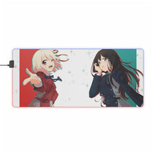 Load image into Gallery viewer, Lycoris Recoil Takina Inoue, Chisato Nishikigi RGB LED Mouse Pad (Desk Mat)
