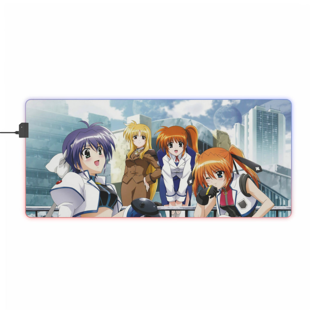 Magical Girl Lyrical Nanoha RGB LED Mouse Pad (Desk Mat)