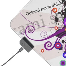 Load image into Gallery viewer, Ookami-san to Shichinin no Nakama-tachi RGB LED Mouse Pad (Desk Mat)
