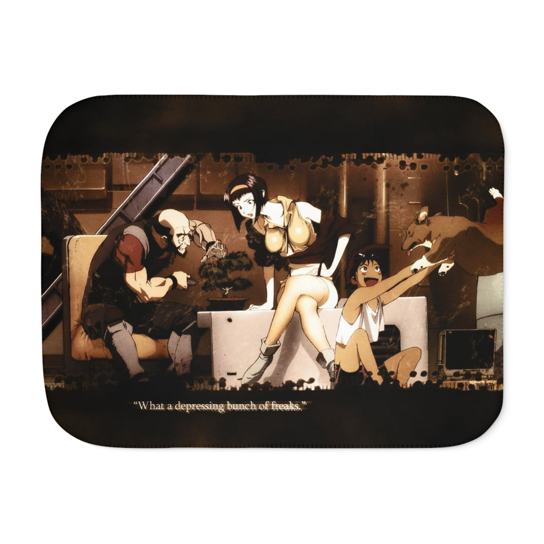 Anime Cowboy Bebopr Sherpa Blanket