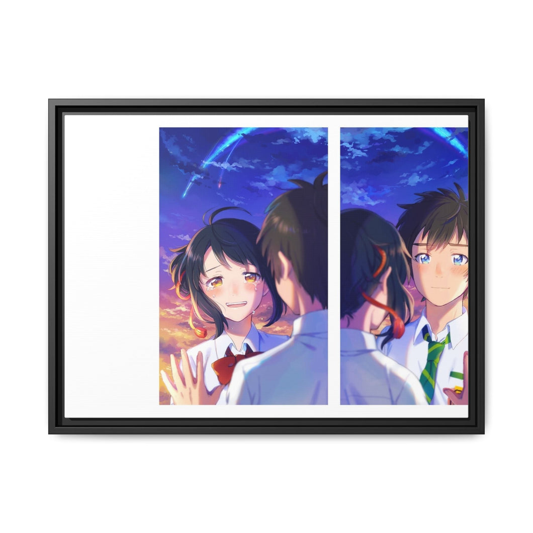 Anime Your Name. Canvas Framed Art Print