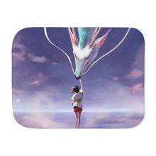 Load image into Gallery viewer, Anime Spirited Away Sherpa Blanket
