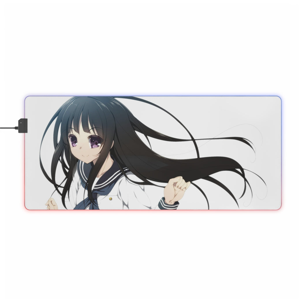Eru Chitanda  Hairs RGB LED Mouse Pad (Desk Mat)