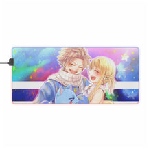 Load image into Gallery viewer, Fairy Tail Natsu Dragneel, Lucy Heartfilia, Happy RGB LED Mouse Pad (Desk Mat)
