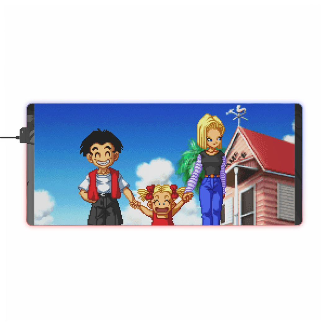 Dragon Ball Z: Supersonic Warriors - Krillin, Android 18 & Marron [4k] RGB LED Mouse Pad (Desk Mat)