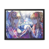 Saber Lily Canvas Framed Art Print