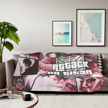 Load image into Gallery viewer, Anime Attack On Titan Sherpa Blanket
