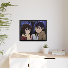 Load image into Gallery viewer, Anime ERASED Canvas Framed Art Print
