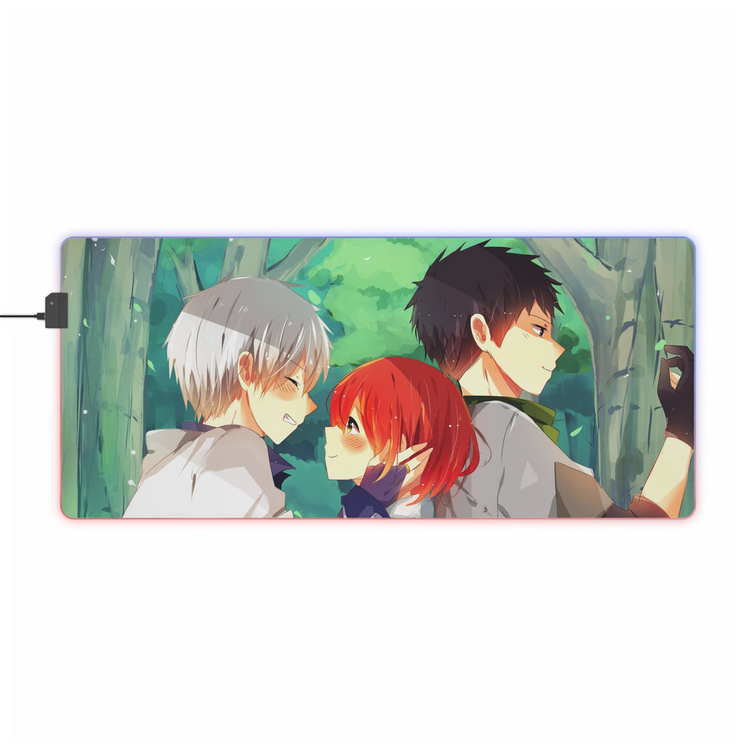 Shirayuki,Zen and Obi RGB LED Mouse Pad (Desk Mat)