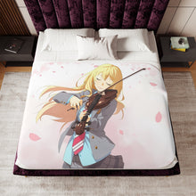 Load image into Gallery viewer, Anime Your Lie in April Sherpa Blanket
