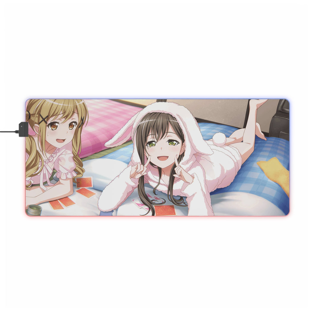 Arisa Ichigaya & Tae Hanazono RGB LED Mouse Pad (Desk Mat)