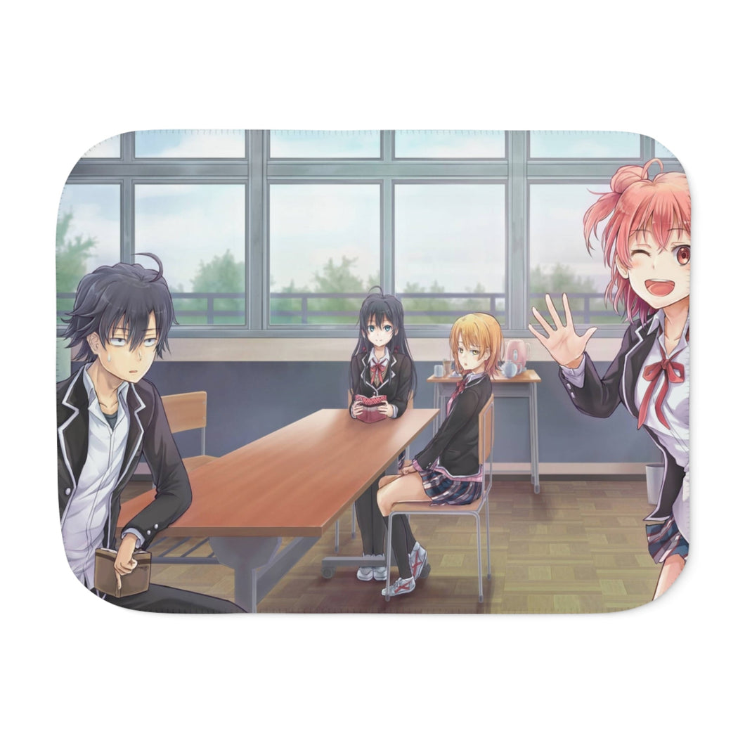 My Teen Romantic Comedy SNAFU Hachiman Hikigaya, Yukino Yukinoshita, Yui Yuigahama Sherpa Blanket