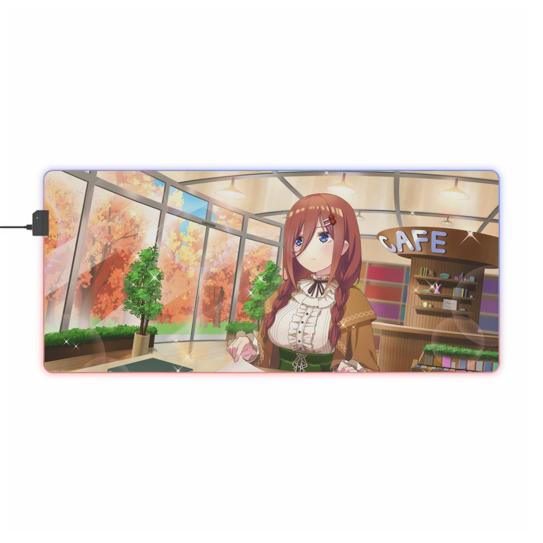 The Quintessential Quintuplets Miku Nakano RGB LED Mouse Pad (Desk Mat)