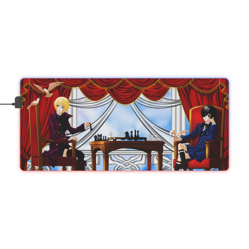 Boring game of chess RGB LED Mouse Pad (Desk Mat)
