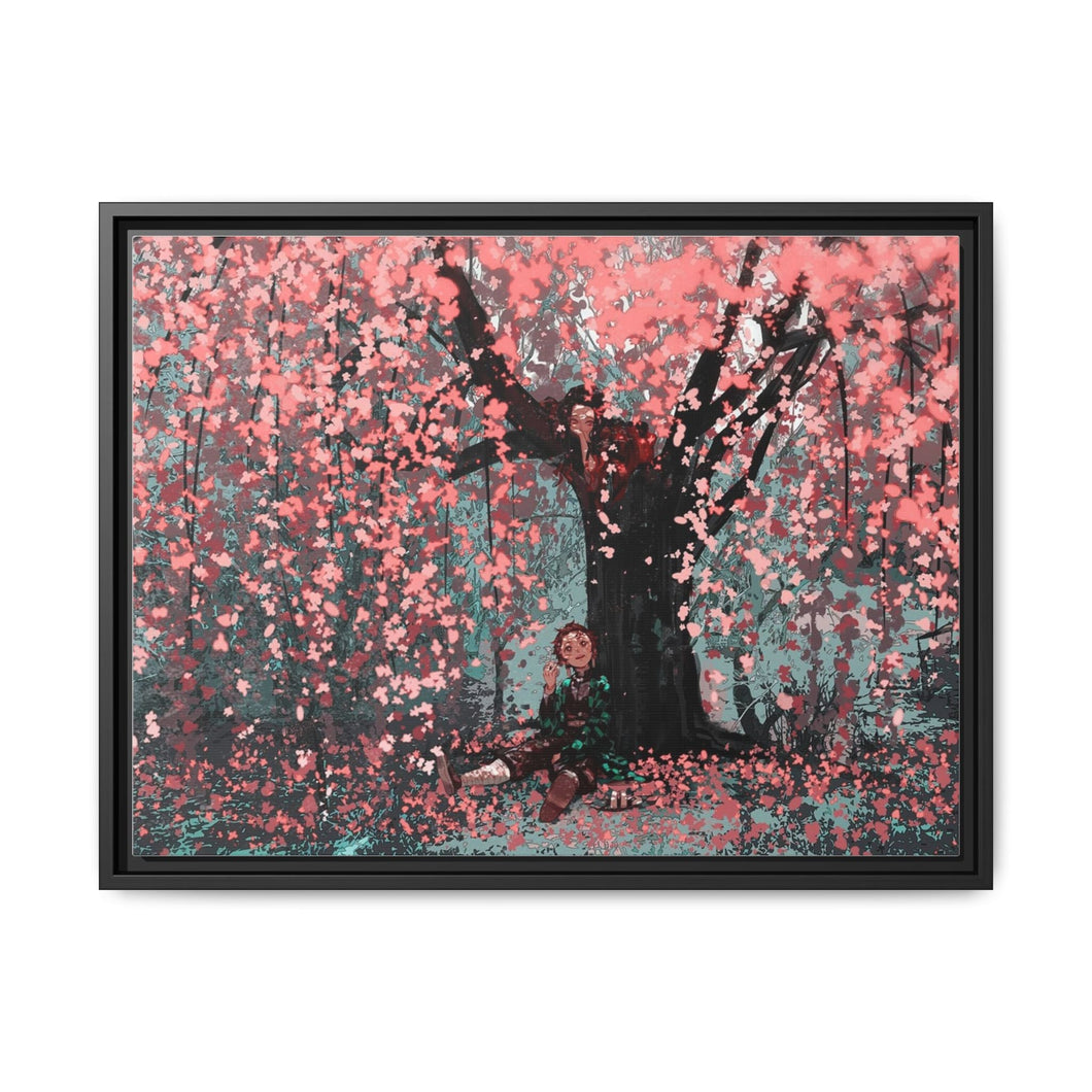 Anime Demon Slayer: Kimetsu no Yaiba Canvas Framed Art Print